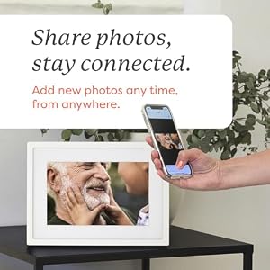 Skylight Digital Picture Frame - WiFi Enabled with Load from Phone Capability, Touch Screen Digital Photo Frame Display - Customizable Gift for Friends and Family - 10 Inch White Skylight Digital Picture Frame WiFi Enabled with Load from Phone Capability Touch Screen Digital Photo Frame Display Customizable Gift for Friends and Family 10 Inch White