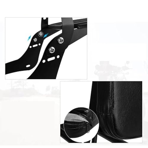 Dossier selle passager détachable Rebel 500 finition acier custom - 4