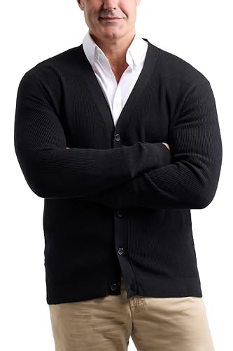 Suéter cárdigan hombre chaqueta de punto algodón X Ray cuello esmoquin 5
