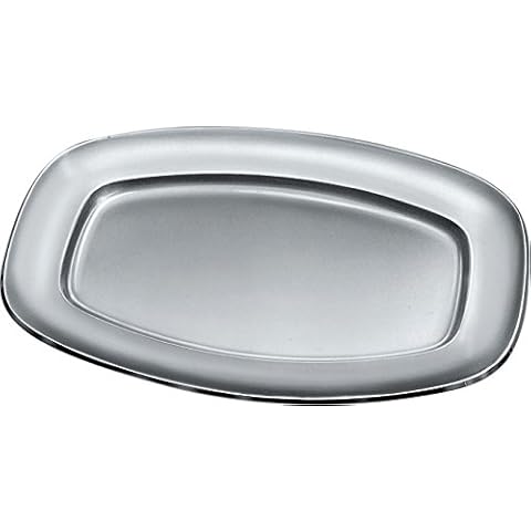 Alessi 45 cm Serving Plate with Polished Edge Cover