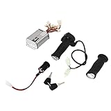 Qiilu スロットルコントロール 48V 1000W ブラシ付きコントローラー 4 速度可変スロットルハンドル付き電動ドアク 電動スクーターバイク用