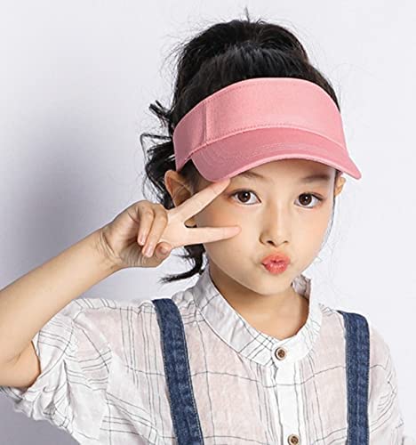 Toddler Sun Visor Girls Age 2-6, Kids Beach Visor Summer UV Protection Sport Cap for 6-12T4
