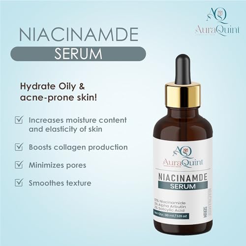 Image of 10% Niacinamide, 3% Alpha Arbutin,2% Salicylic Acid Face Serum | Tackles Acne, Reduces Pores, Brightens Skin & Balances Oil | For Men & Women
