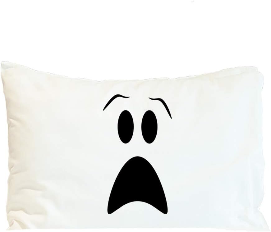 Style In Print Custom Pillow Case Ghost Face Halloween A Holidays and Occasions Holidays and Occasions Polyester Home Decor Bed Pillow Covers Personalized Text Here 30x20 Inches