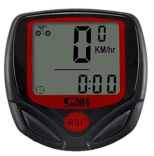 Sunding Bicycle Rainproof Computer Odometer Speedometer Multifunction (548-B Wired Black)-picture-12