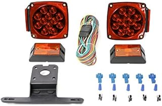 MaxxHaul 70205 Trailer Light Kit - 12V All LED , Left and Right Waterproof Submersible for Trailers, Boat Trailer Truck Marine Camper RV Snowmobile