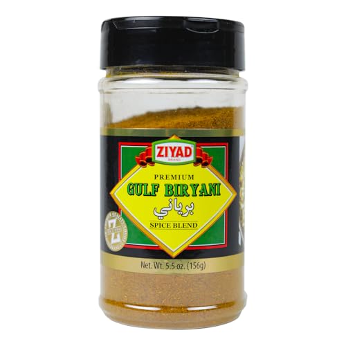 Ziyad Shaker Premium Gulf Biryani blend, Flavorful Spices, No Additives, No Preservatives, No Salt, No MSG, 5.5 oz