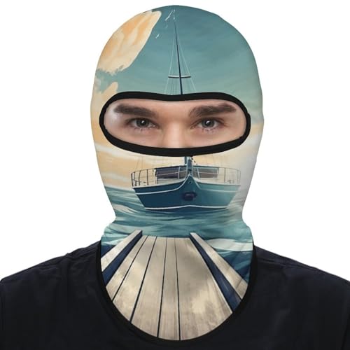 Balaclava para hombre, máscara para esquí, ciclismo y actividades al aire libre, cubreboca y cuello multifuncional miniatura 7