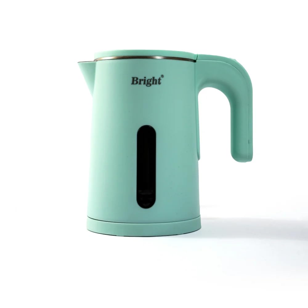 BRIGHT Cool-Touch Outer Body & Handle Electric Kettle 800W Fast Boiling | Rust-Free 304 Stainless Steel Inner Body | Cordless for Easy Handling | 1 Litre Capacity | Auto Shut-Off (Blue)-image-46