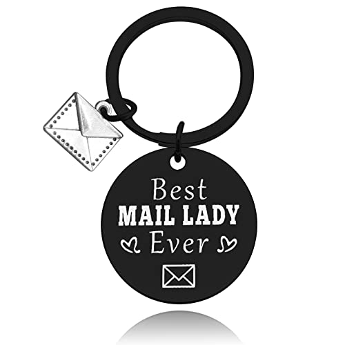 Baipilu Appreciation Keychain Gift for Mail Carrier Thank You Mail Carrier Gifts for Women Retirement Gifts for Postal Worker Jewelry Gift for Post Carriers Wome Anniversary Valentine Birthday