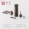 OutIn Mino with Fino, Portable Electric Espresso Machine with Portable Electric Coffee Grinder (Green & Brown)