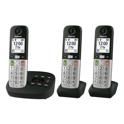 Panasonic KX-TGU433EB Cordless Phone Set with Answering Machine