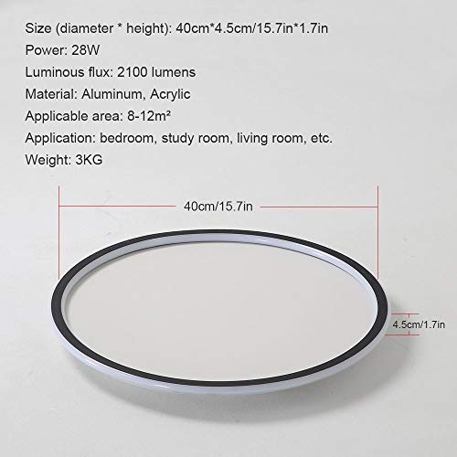 Plafonnier LED variable 28W 2100 lm avec télécommande et veilleuse - 8