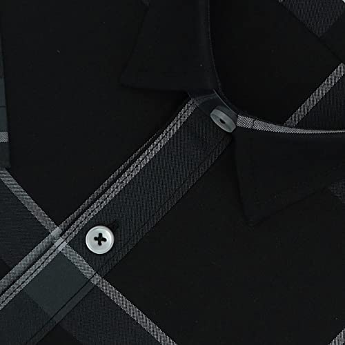 Image of GHPC 100% Cotton Checkered Half Sleeves Regular Fit Formal Shirt for Men