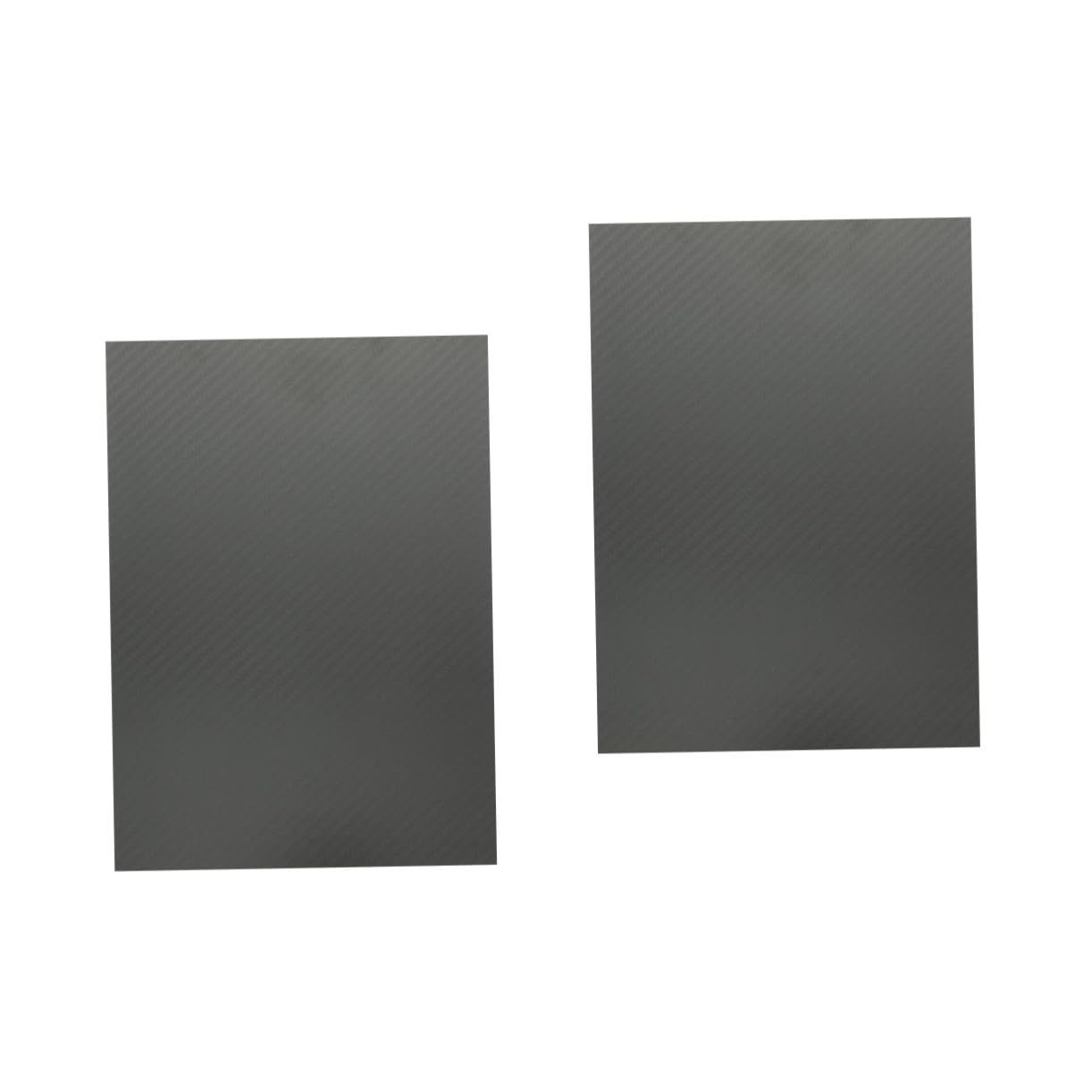 PRETYZOOM 2pcs Carbon Fiber Plate Carbon Fiber Sheet Extra Strong Lightweight for DIY Projects