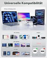Aioneus USB C auf USB C Kabel [2Stück 3M+3M] 100W/5A Schnellladekabel USB C auf USB C Kabel Nylon USB C Ladekabel für iPhone 16 15 Pro Max, MacBook Pro/Air, Samsung S24 S23 S22, iPad Pro – Ansicht 5