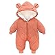 Famuka Baby Schneeanzug Baby Junge Baby Mädchen Winter Strampler Overall (Orange, 6M)
