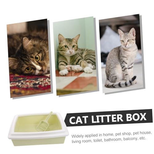 DOITOOL 1 Conjunto Caixa De Areia Para Gato Portátil Pp Pequeno Animal De Estimação