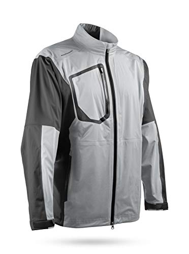 Sun Mountain 2019 Men's Elite Golf Jacket Platinum-Steel Large