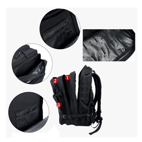 Sac à dos tactique SCRUBY robuste avec sangles de compression et grand volume