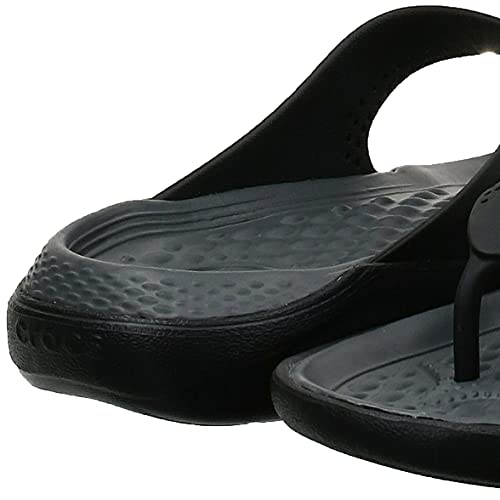 Sandália, Crocs, Literide Flip, Black/Slate Grey, 43, Criança Unissex