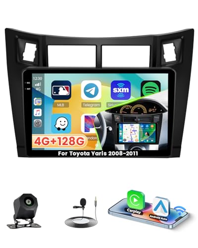 Autoradio Android 15 pour Toyota Yaris 2008-2011 doté d'un écran tactile Incell haute définition