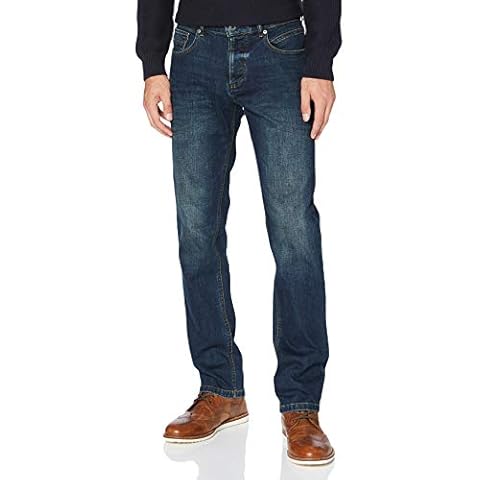 camel active Men's Relaxed Fit Woodstock Stretch Jeans, Medium Blue 82, 34 W/32 L Cover