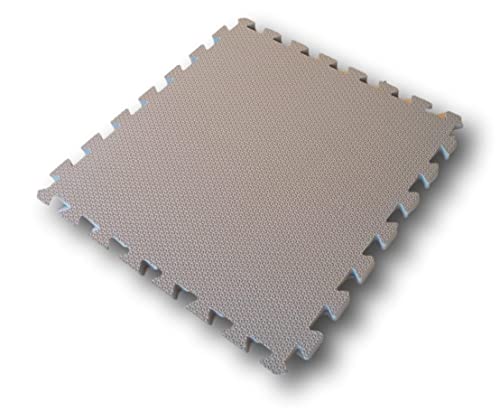 Kit 6 Placas Tatames Tapetes EVA 50x50x1cm 10mm Azul Marinho Cinza Meninos