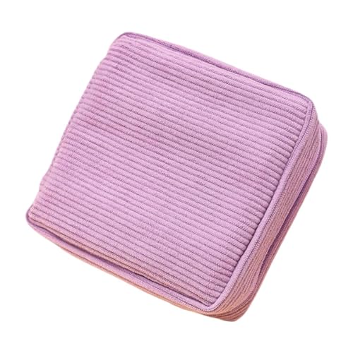 Ｚｉａｌｏｆｉ Bolsa para Período Femenino Estuche Almacenaje Toalla Sanitaria Neceser Maquillaje Mini Estuche Cosmética Corduroy con Cierre Adecuado para Mujeres Ni, PÚrpura