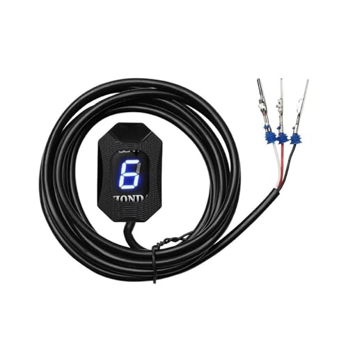Indicateur de vitesse moto bleu à affichage LED haute précision