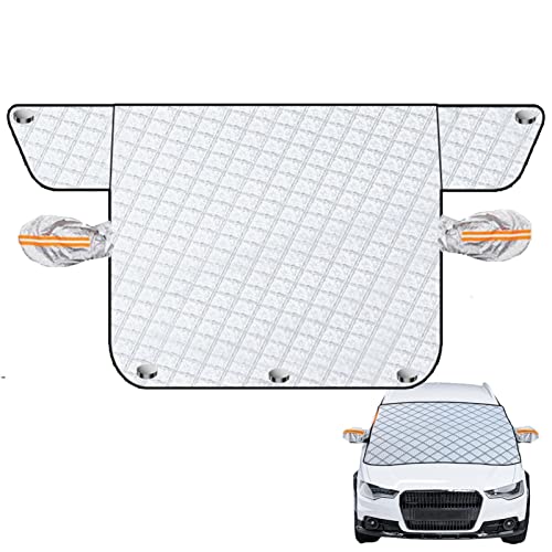 Capa de neve do pára-brisa do carro - Capa de Neve Magnética com 5 Fixações Magnéticas | Para-sol 22