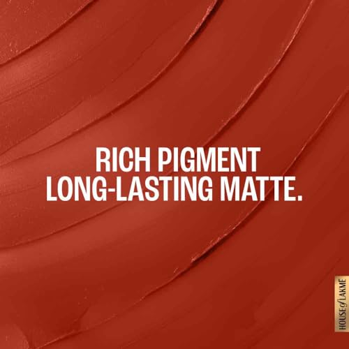 Image of Lakme Forever Matte Lipstick, Waterproof, Non Drying, Creamy Matte Bullet Lipstick Made With French Rose Oil Extracts, Red Ruby, 4.5g (Pack of 2)