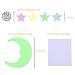 Glow in The Dark Stars Stickers for Ceiling, Adhesive 200pcs 3D Glowing Stars and Moon for Kids Bedroom, Luminous Stars Stickers Create a Starry Sky,Room Decor, Wall Stickers