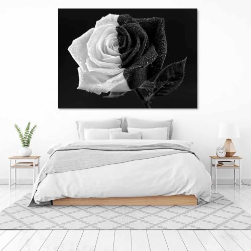 Art rose à deux tons tableau toile encadrée premium - 3