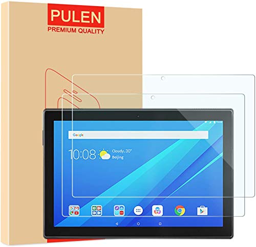 PULEN [2-Unidades] Lenovo Tab M10 Protector de Pantalla, Vidrio Cristal Templado [2.5d Borde redondo] [9H Dureza] [Alta Definicion] para Lenovo Tab M10