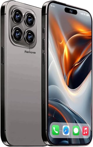 15PM Unlocked Phones 256GB+8GB Unlocked Cell Phone, Android 14.0 Smartphone, 6.8-inch HD Screen, 5G Dual SIM Dual Standy, 6800mAh Battey, 64MP Camera, 2796 * 1290 Resolution Phone.US Version (Black)