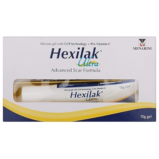 ULTRADIVEX Hexilak Ultra Gel - Advanced Scar Formula With Vitamin C | Remove Scars - Surgical Scars, Scratches, Burns, Cut, Insect Bits Etc. (15 G)-picture-24