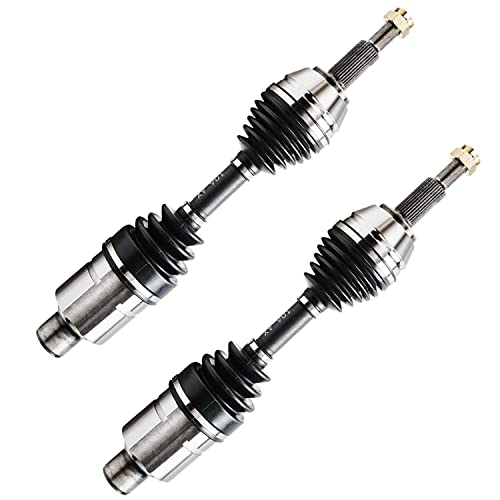 Image of Detroit Axle - 4WD Front 2pc CV Axles for 01-04 Dodge Dakota, 01-03 Durango, 2 CV Axle Shafts Assembly 2001 2002 2003 2004 Replacement