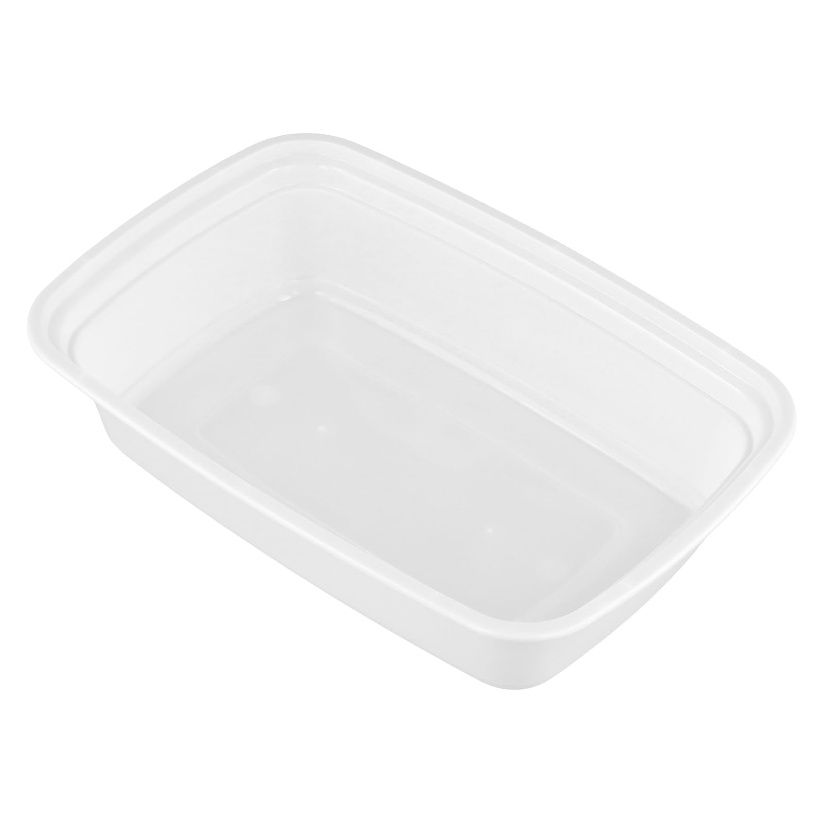 SINJEUN Confezione da 50 contenitori in plastica per la preparazione dei pasti con coperchio, 1000 ml, senza BPA, riutilizzabili, contenitori per la preparazione degli alimenti, contenitori impilabili