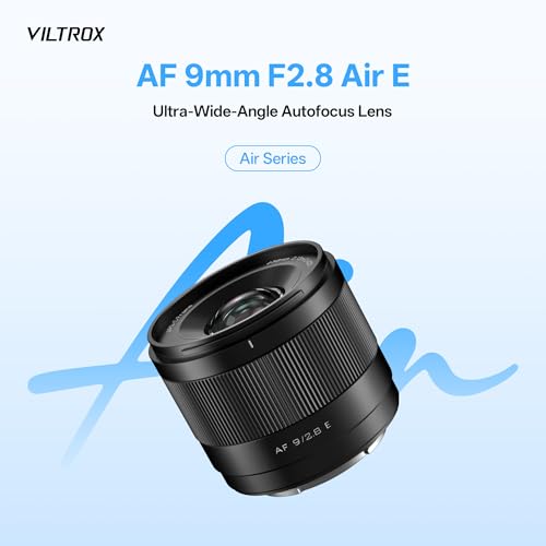 Image of VILTROX AF 9mm F2.8 Air APS-C Lens for Sony E Mount, 113.8 Ultra-Wide Angle STM Prime Auto Focus Portrait Lens Compatible with Sony E-Mount Cameras a7IV a7RV a9II a7CII ZVE1 A1 a6700 a6400 a7iii
