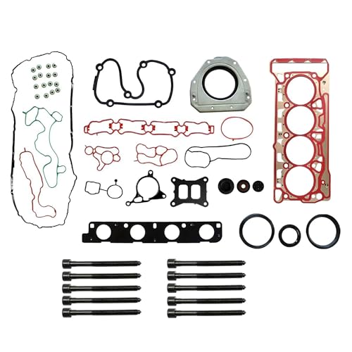 Image of EA888 Gen3 Head Gasket Set w /Head Bolt Fit for Audi A1 A3 A4 A5 A6 A7 Q5 TT Volkswagen VW Beetle Golf Jetta Passat olo GTI 1.8L 2.0L TFSI TSI CJSA CJSB CNSB NCB CNCD CNCE OE#06K103383K 036109675A