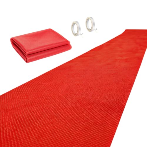 YNNHUDEEP Tapis rouge VIP - Tapis de couloir rouge - Tapis de réception antidérapant pour mariage, Noël, Thanksgiving, accessoire d'extérieur, mariage, fête, couloir (1 m x 5 m)