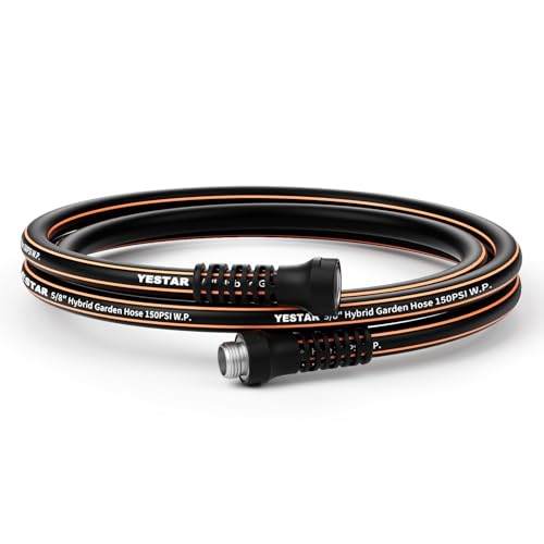 YESTAR Garden Hose 5 ft x 5/8",Heavy Duty Water Hose