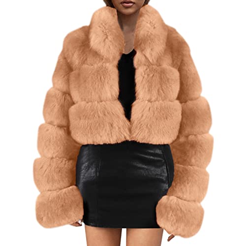 Lederjacke Mit Fell,Damen Weste Mit Kapuze,Kurzmantel Wolle...