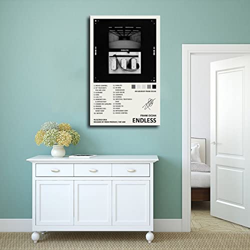 Yezlh Frank Poster Ocean Endless Music Album Cover Signed Limited Edition Canvas Poster Wall Art Decor Print Picture Paintings For Living Room Bedroom Decoration Unframe:12X18Inch(30X45Cm) #TOP3