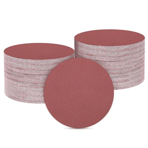 Disques de ponçage 150 mm grain 320 pour ponceuse orbitale bois et métal - Lot de 100