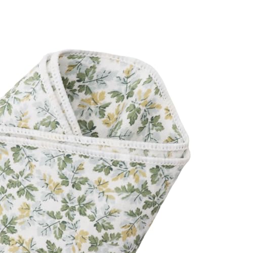 Image of Floral Pocket Squares for Men with Holder Printed Flower Mens Handkerchief Cotton Suit Pocket Hanky for Wedding