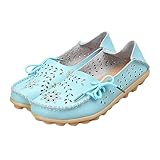 Hochwertige Materialien: Die lässigen Ballerinas für Damen haben eine robuste Synthetiksohle, die stabil genug ist, um sie lange zu tragen. Weiches veganes Leder macht diese Ballerinas für Damen flexibel und leicht