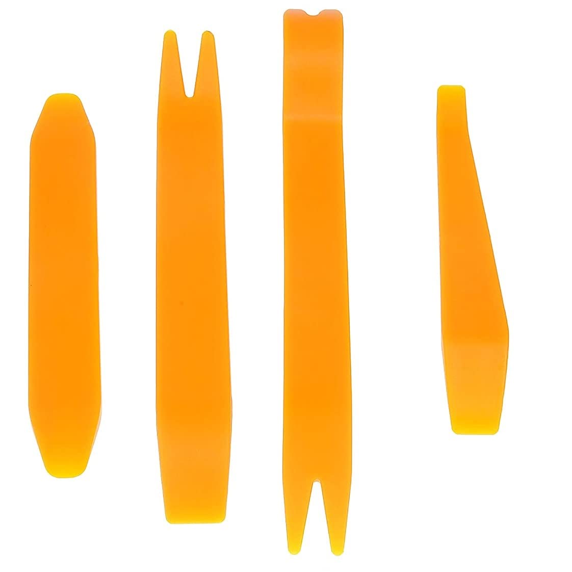 APDTY 157367 Auto Door Clip Panel Trim Removal Tool Kit (Also Stereo Removal Install Repair 4 Piece Pry Tool Kit Set)