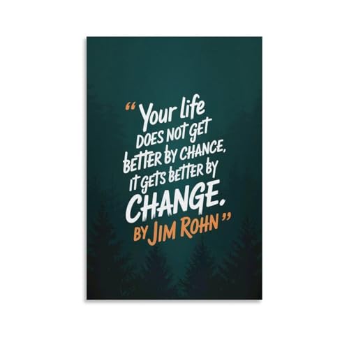 Motivational Speaker Jim Rohn Quote Motivational Posters 5 Printing Oil